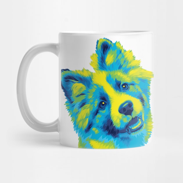 Cool Colored Fluff Pupp by polliadesign